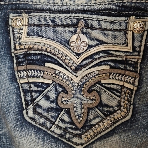 Gorgeous Rock Revival Vien Ankle Skinny Jeans With 29" Inseam - Picture 3 of 10